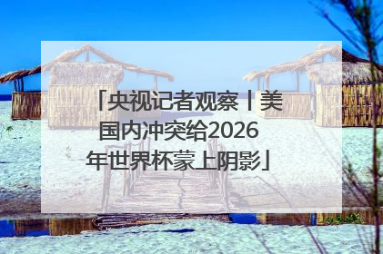 央视记者观察丨美国内冲突给2026年世界杯蒙上阴影