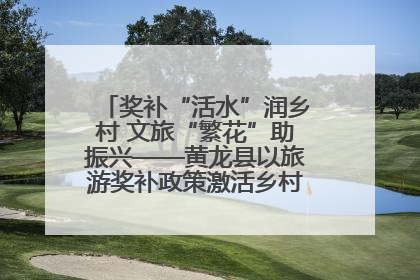 奖补“活水”润乡村 文旅“繁花”助振兴——黄龙县以旅游奖补政策激活乡村振兴新动能