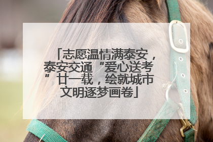 志愿温情满泰安，泰安交通“爱心送考”廿一载，绘就城市文明逐梦画卷
