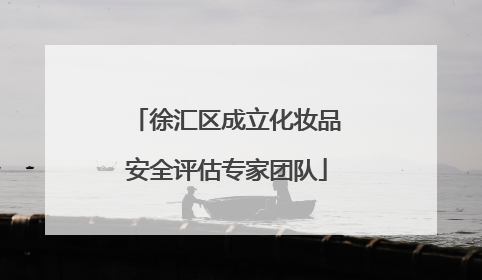徐汇区成立化妆品安全评估专家团队