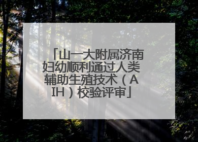 山一大附属济南妇幼顺利通过人类辅助生殖技术（AIH）校验评审