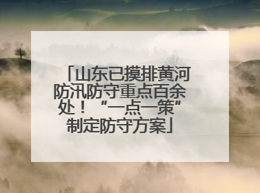 山东已摸排黄河防汛防守重点百余处！“一点一策”制定防守方案