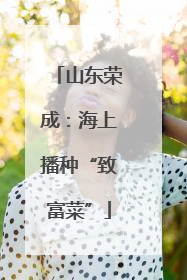 山东荣成：海上播种“致富菜”