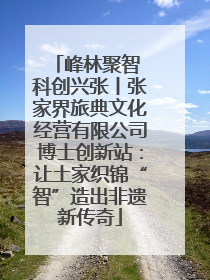 峰林聚智 科创兴张丨张家界旅典文化经营有限公司博士创新站：让土家织锦“智”造出非遗新传奇