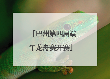 巴州第四届端午龙舟赛开赛