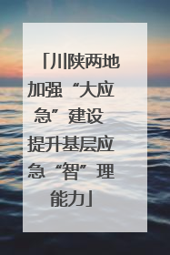 川陕两地加强“大应急”建设 提升基层应急“智”理能力