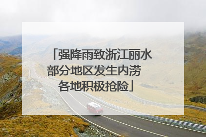 强降雨致浙江丽水部分地区发生内涝 各地积极抢险
