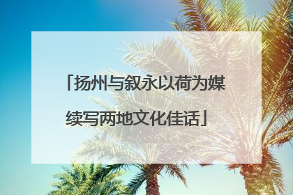 扬州与叙永以荷为媒续写两地文化佳话