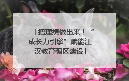 把理想做出来！“成长力引擎”赋能江汉教育强区建设
