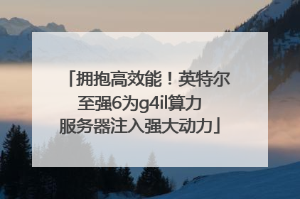 拥抱高效能！英特尔至强6为g4il算力服务器注入强大动力