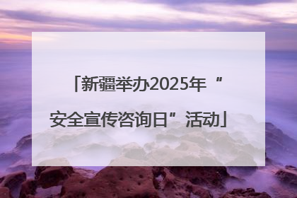 新疆举办2025年“安全宣传咨询日”活动