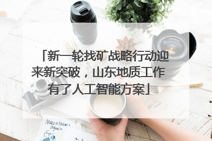 新一轮找矿战略行动迎来新突破，山东地质工作有了人工智能方案
