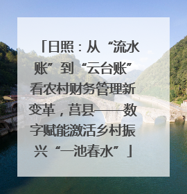 日照：从“流水账”到“云台账”看农村财务管理新变革，莒县——数字赋能激活乡村振兴“一池春水”