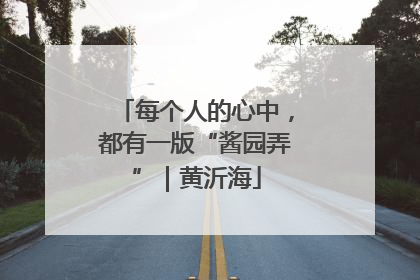 每个人的心中，都有一版“酱园弄”｜黄沂海