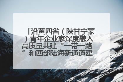 沿黄四省（陕甘宁蒙）青年企业家深度融入高质量共建“一带一路”和西部陆海新通道建设战略合作交流会在甘肃兰州召开