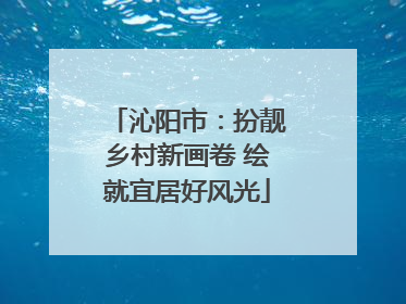 沁阳市：扮靓乡村新画卷 绘就宜居好风光