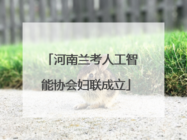 河南兰考人工智能协会妇联成立