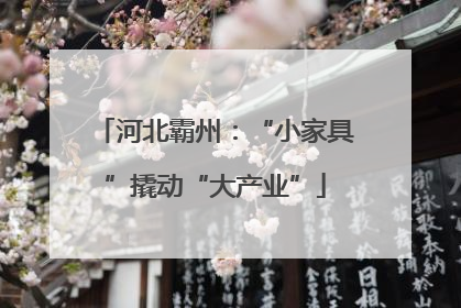 河北霸州：“小家具”撬动“大产业”
