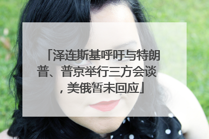 泽连斯基呼吁与特朗普、普京举行三方会谈，美俄暂未回应