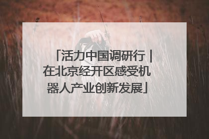 活力中国调研行｜在北京经开区感受机器人产业创新发展