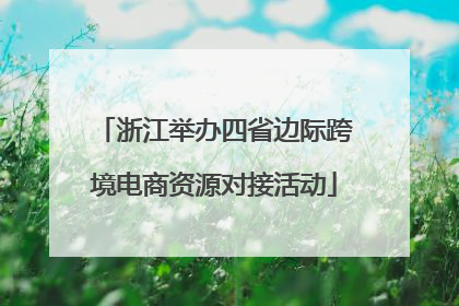 浙江举办四省边际跨境电商资源对接活动