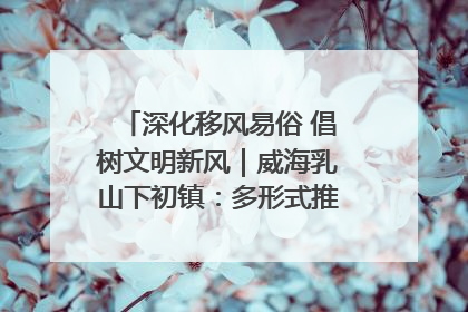 深化移风易俗 倡树文明新风｜威海乳山下初镇：多形式推进移风易俗 共筑文明和谐新风尚