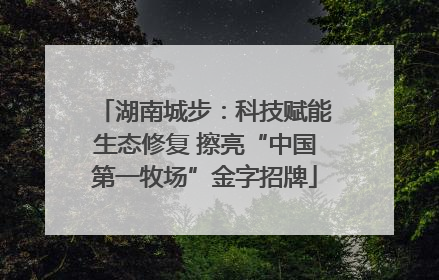 湖南城步：科技赋能生态修复 擦亮“中国第一牧场”金字招牌