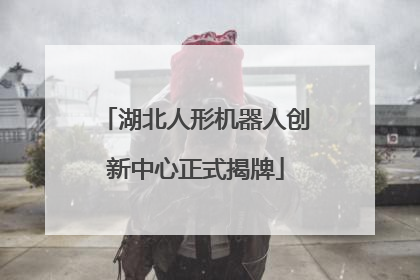 湖北人形机器人创新中心正式揭牌