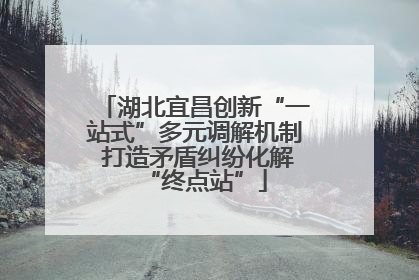 湖北宜昌创新“一站式”多元调解机制 打造矛盾纠纷化解“终点站”