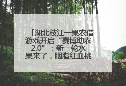 湖北枝江一果农借游戏开启“赛博助农2.0”：新一轮水果来了，胭脂红血桃已预售500单