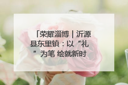 荣耀淄博｜沂源县东里镇：以“礼”为笔 绘就新时代乡风文明画卷