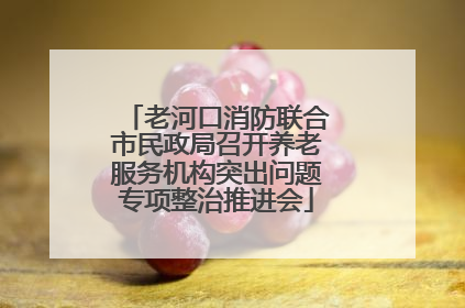 老河口消防联合市民政局召开养老服务机构突出问题专项整治推进会
