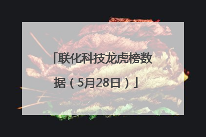 联化科技龙虎榜数据（5月28日）