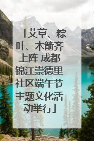 艾草、粽叶、木箭齐上阵 成都锦江崇德里社区端午节主题文化活动举行
