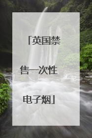 英国禁售一次性电子烟
