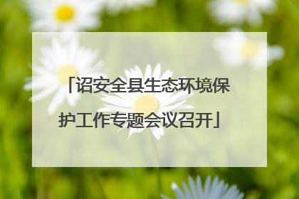 诏安全县生态环境保护工作专题会议召开