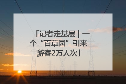记者走基层｜一个“百草园”引来游客2万人次