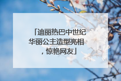 迪丽热巴中世纪华丽公主造型亮相，惊艳网友