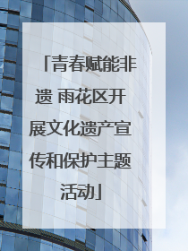 青春赋能非遗 雨花区开展文化遗产宣传和保护主题活动