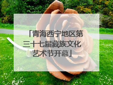 青海西宁地区第三十七届藏族文化艺术节开幕