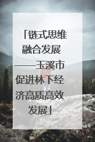 链式思维 融合发展——玉溪市促进林下经济高质高效发展