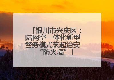 银川市兴庆区：陆网空一体化新型警务模式筑起治安“防火墙”