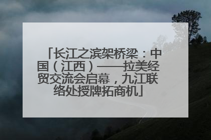 长江之滨架桥梁：中国（江西）——拉美经贸交流会启幕，九江联络处授牌拓商机