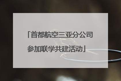 首都航空三亚分公司参加联学共建活动