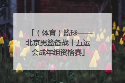 （体育）篮球——北京男篮备战十五运会成年组资格赛
