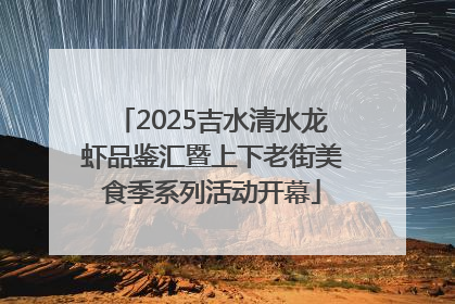 2025吉水清水龙虾品鉴汇暨上下老街美食季系列活动开幕