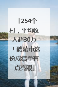254个村，平均收入超30万！醴陵市这份成绩单有点亮眼