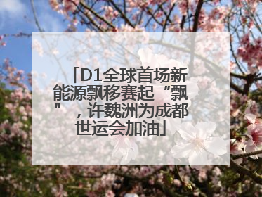 D1全球首场新能源飘移赛起“飘”，许魏洲为成都世运会加油