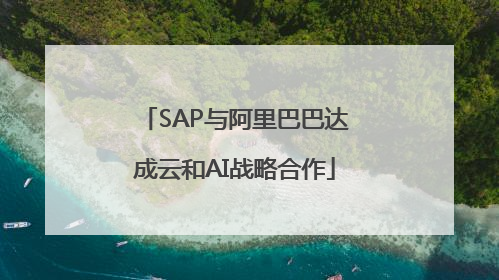 SAP与阿里巴巴达成云和AI战略合作